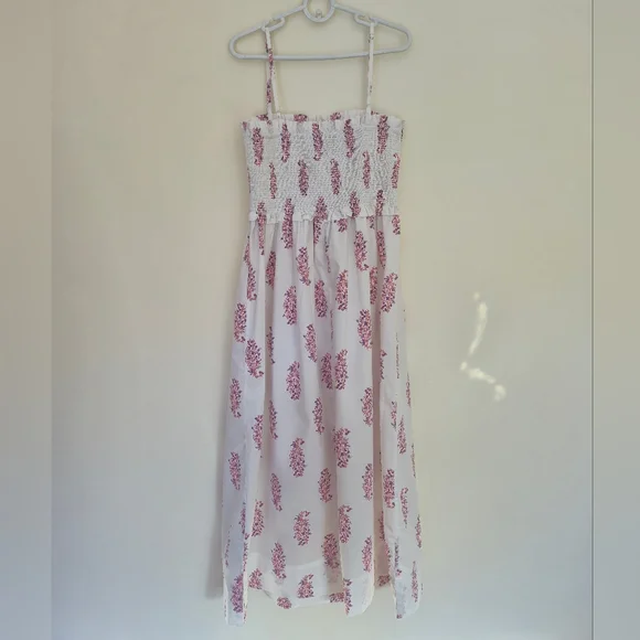 J.Crew Smocked Cotton Poplin Dress - Picture 5 of 9